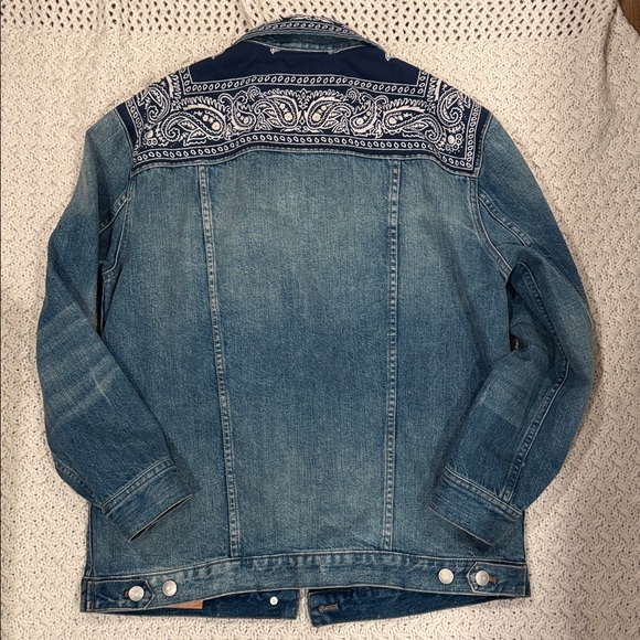 Madewell M Womens B Sides™ Oversized Jean Jacket: Bandana Edition - Picture 10 of 12